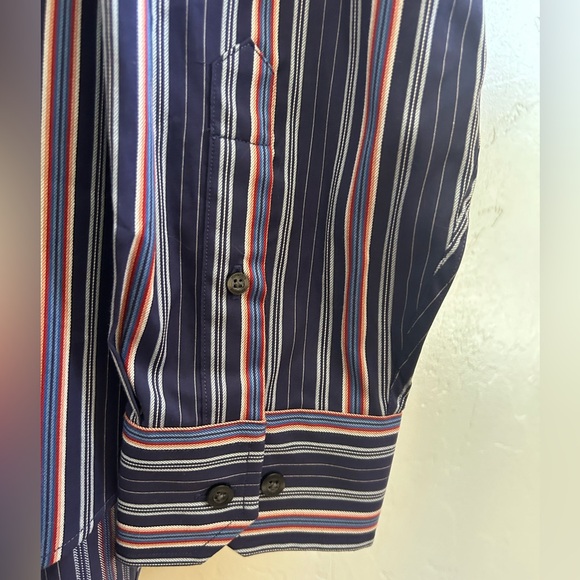 Johnston & Murphy Striped Casual/Dress Shirt Size XL - Picture 5 of 8